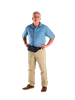 man wearing hip pack product